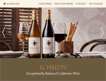 Tablet Screenshot of echelonvineyards.com